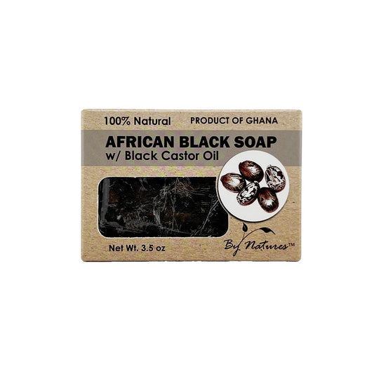 By Natures African Black Soap Black Castor Oil 3.5 oz