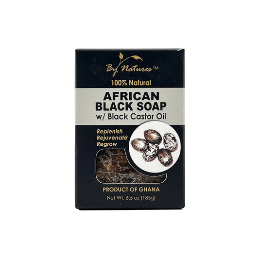By Natures African Black Soap Black Castor Oil 6.5 oz
