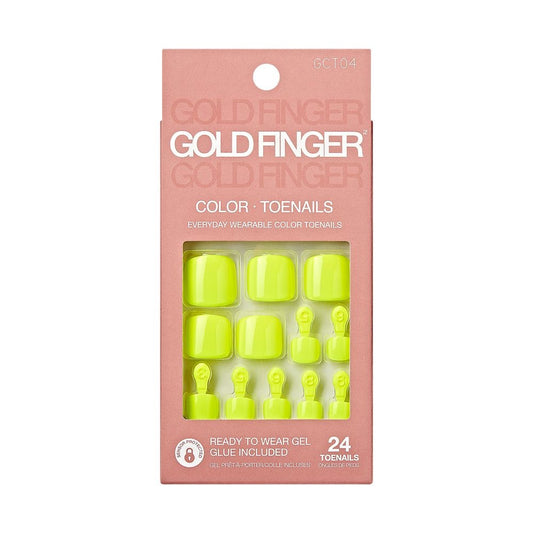 Gold Finger Solid Colors Toenails Secrecy
