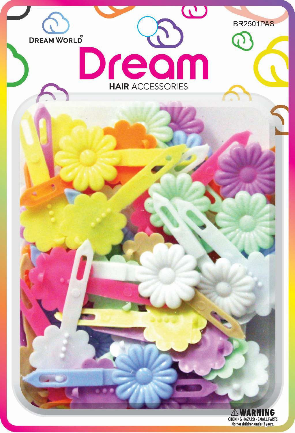 DREAM BARRETTES #01 DAISY 60PC PASTEL