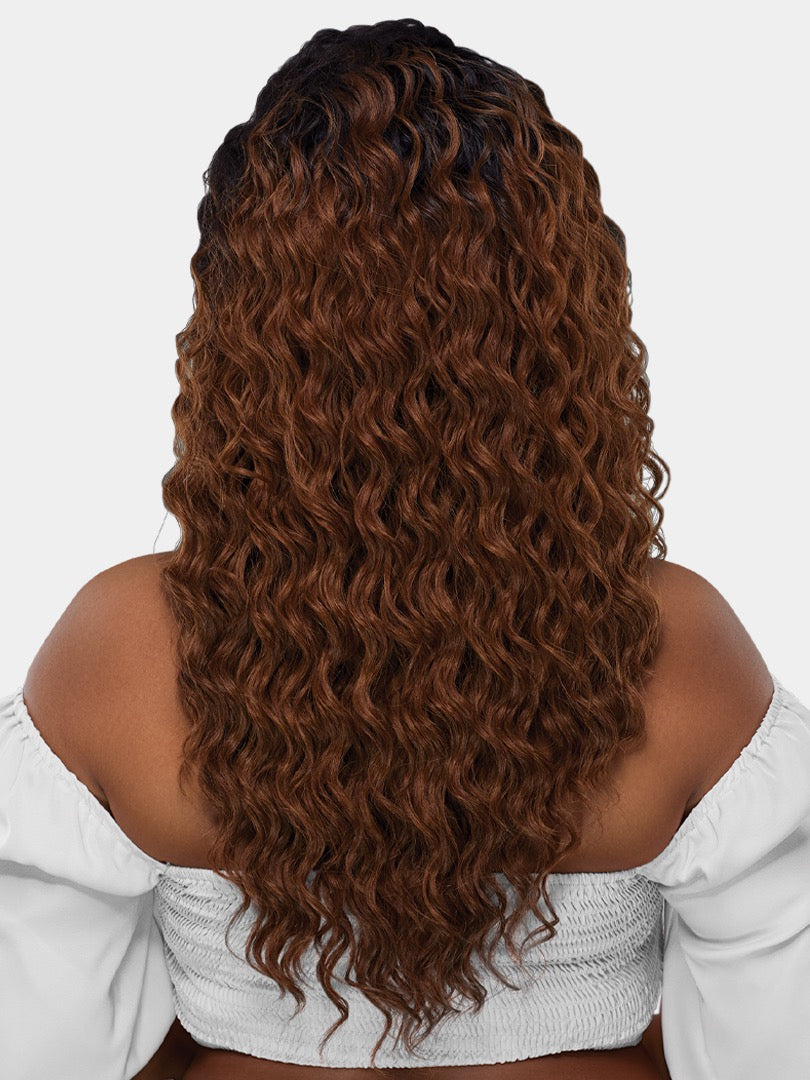 Saemoshi Half Wig Deep Wave 21″ Demi