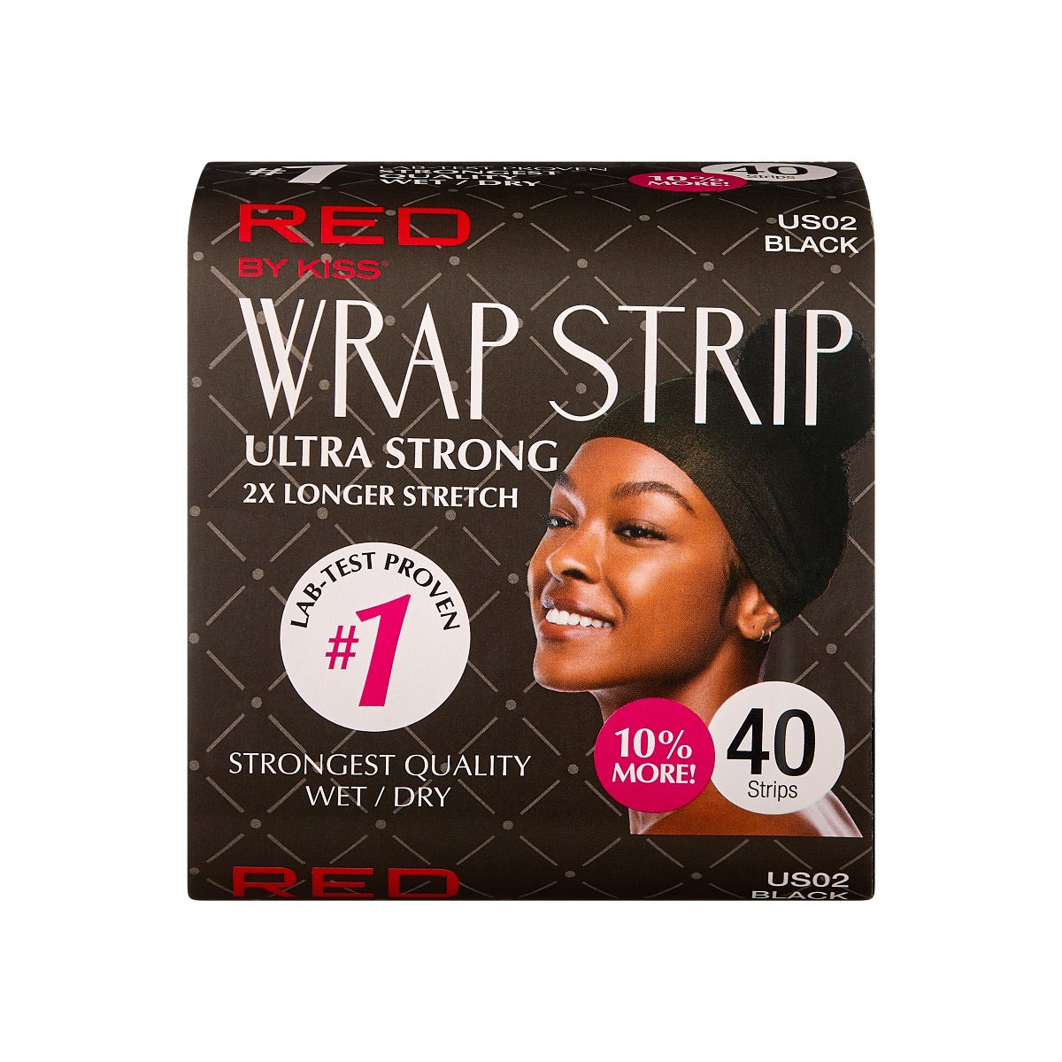 RED Wrap Strips Black 3.5" Wide Single pack