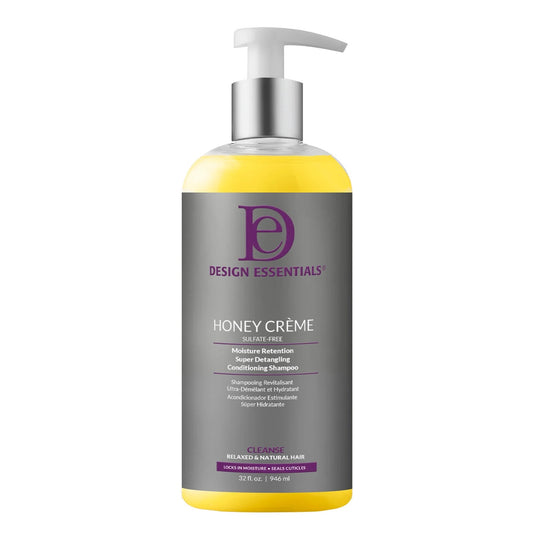 Design Essentials Honey Creme Moisture Retention Super Detangling Conditioning Shampoo 32oz