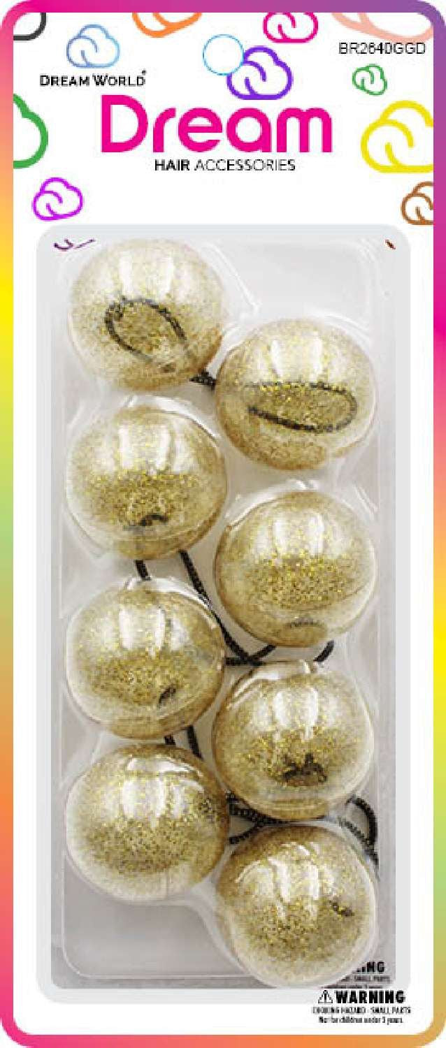 DREAM P/T 40MM 4PC GOLD GLITTER