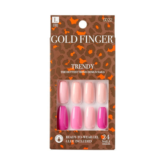 Gold Finger Trendy Nail - Cherry Blossoms