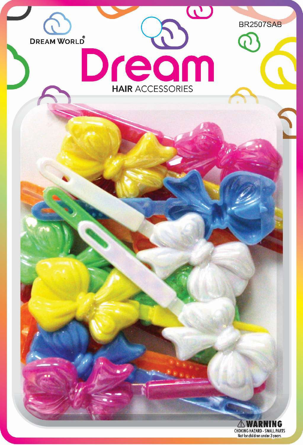 DREAM BARRETTES #07 SOFT RIBBON 28PC SOLID AURORA BOREALIS