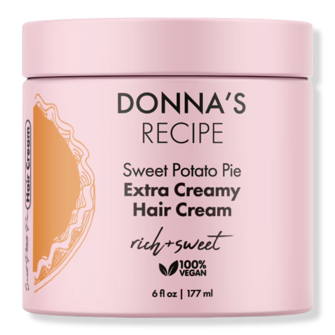 Donna's Recipe Hair Cream - Sweet Potato Pie Extra Creamy 6 oz