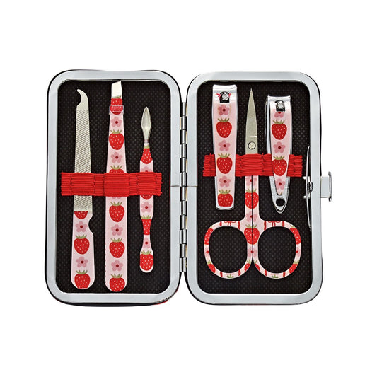 Eclat Essence Mini Mani Pedi Set 6 PC Berry Print