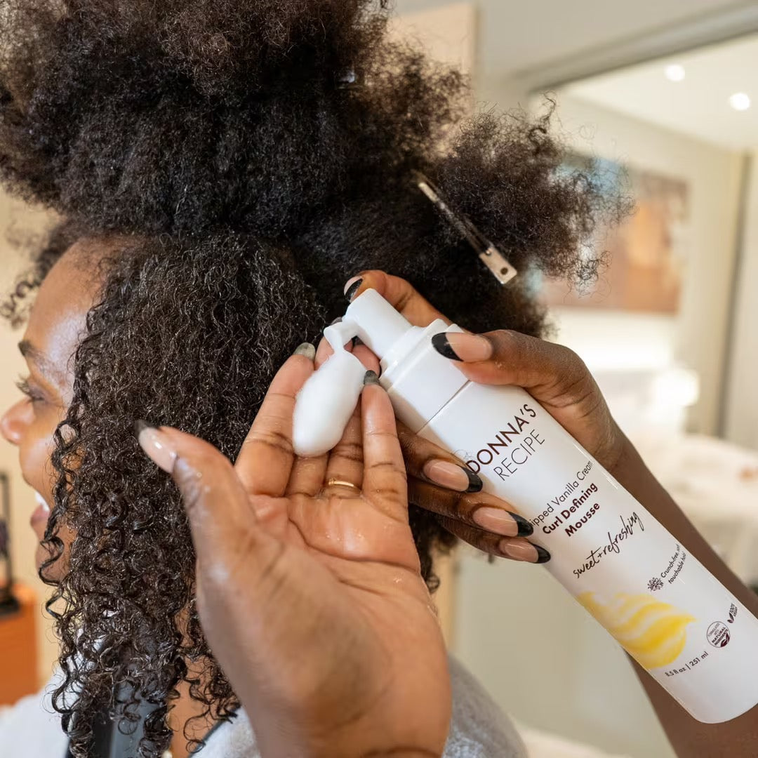 Donna's Recipe Curl Defining Mousse - Whipped Vanilla Cream 8.5 oz