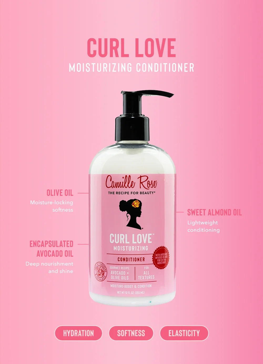 Camille Rose Curl Love Conditioner 12oz