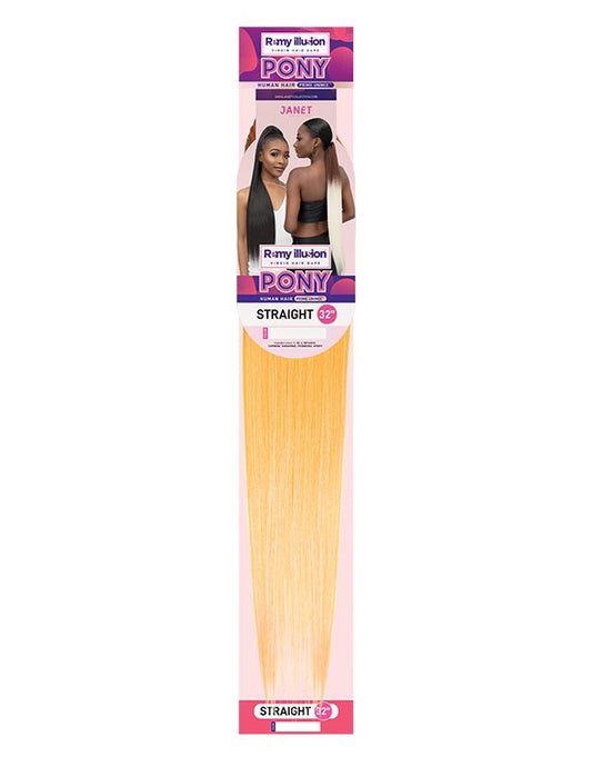 Janet Remy Illusion Pony Straight 32"