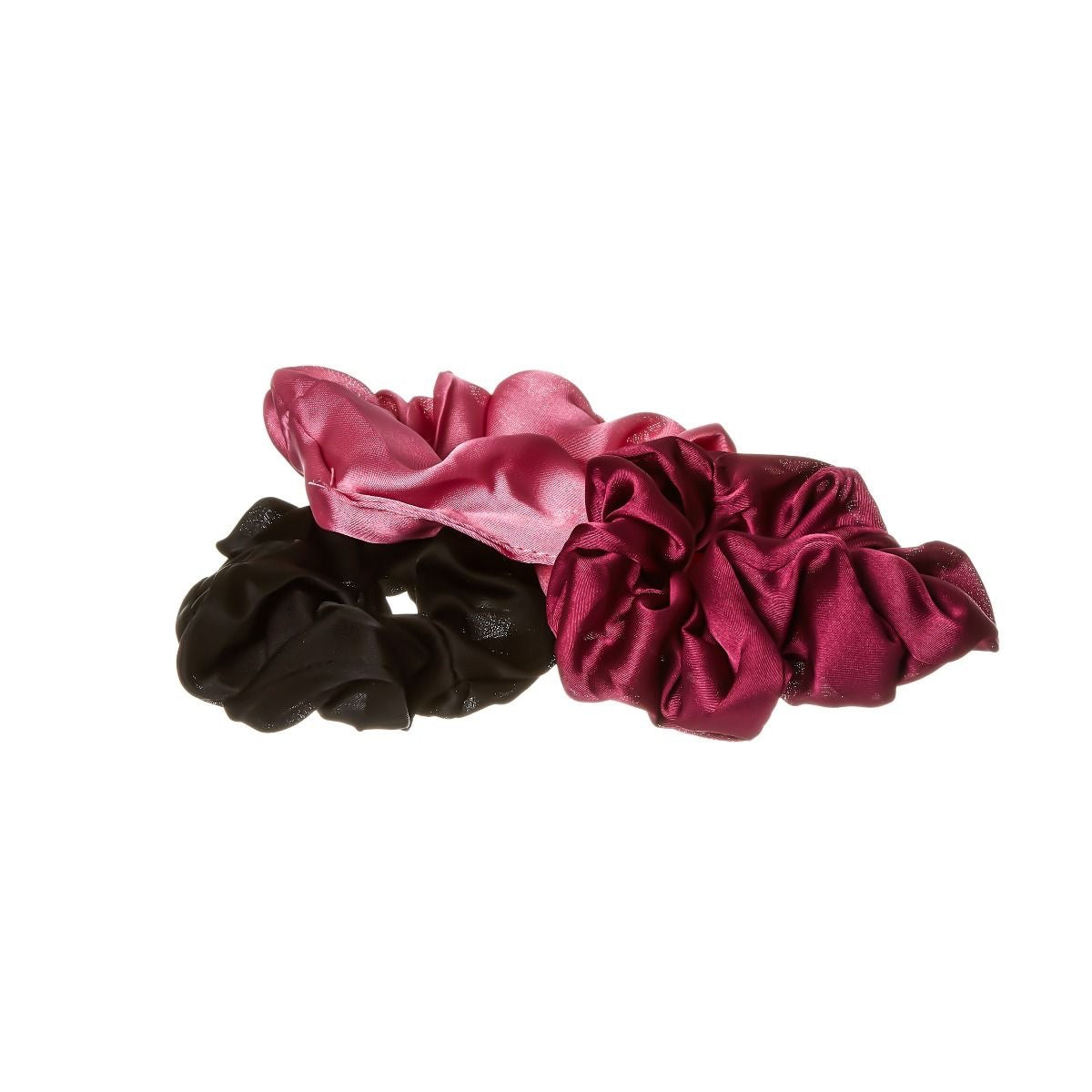 RED Silky Satin Scrunches 3 pcs Assorted