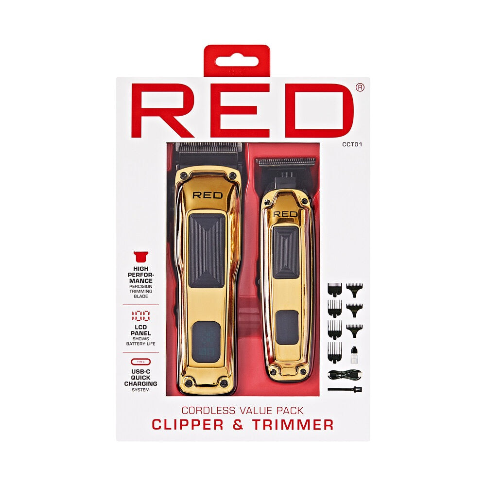 RED Clipper and Trimmer Combo Gold