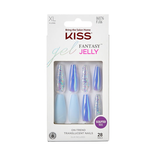 Kiss Gel Fantasy Jelly Nails - Cherry Jelly