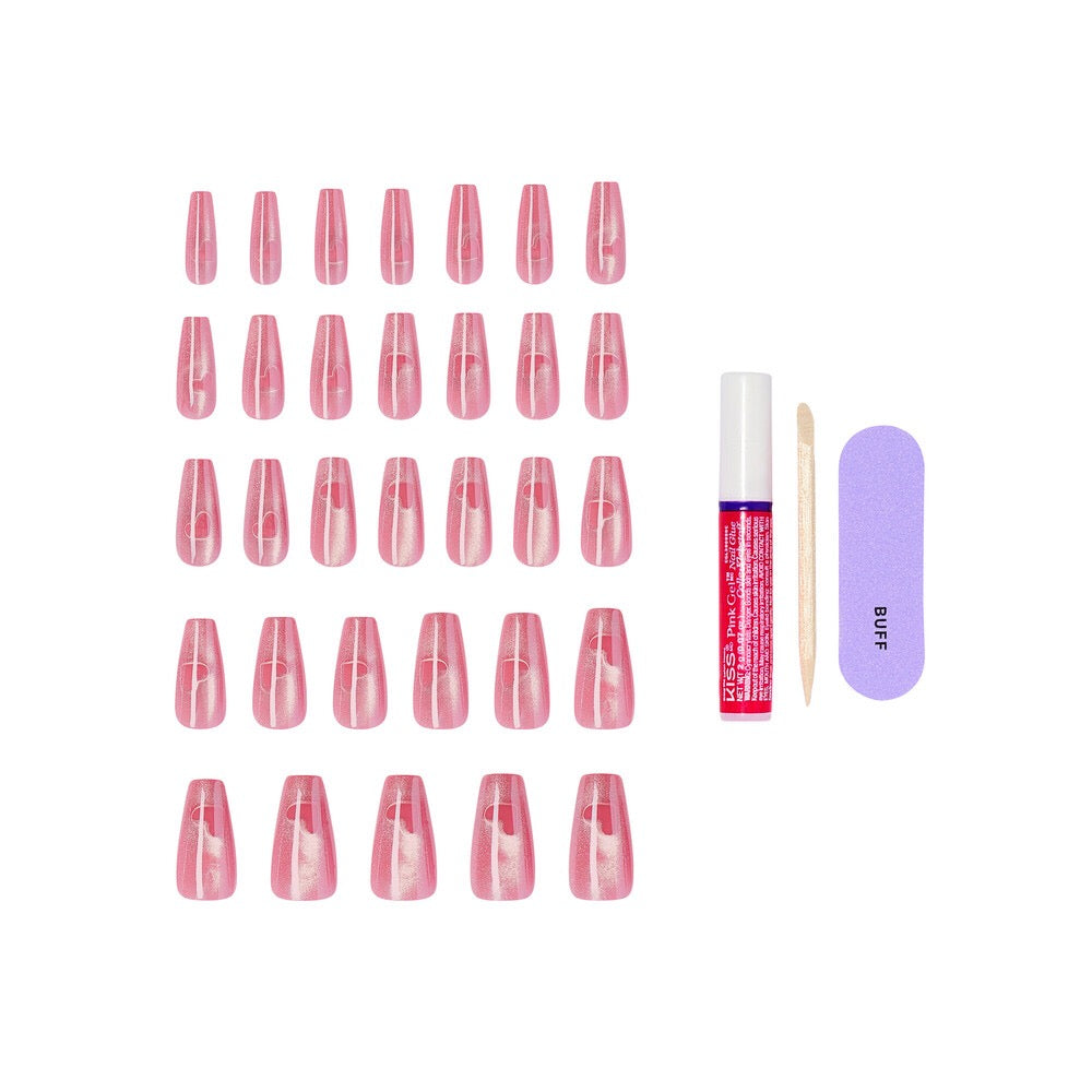 KISS Glam NAILS- PINK SUGAR