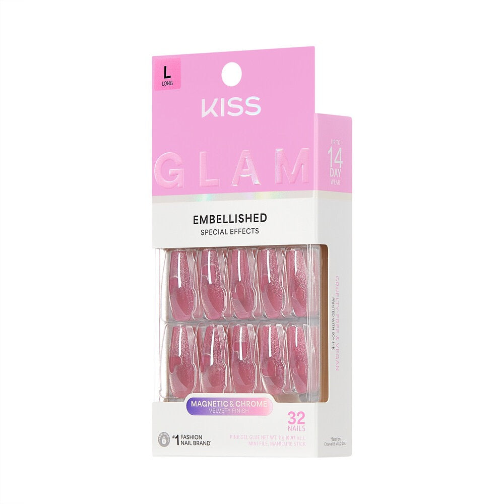 KISS Glam NAILS- PINK SUGAR