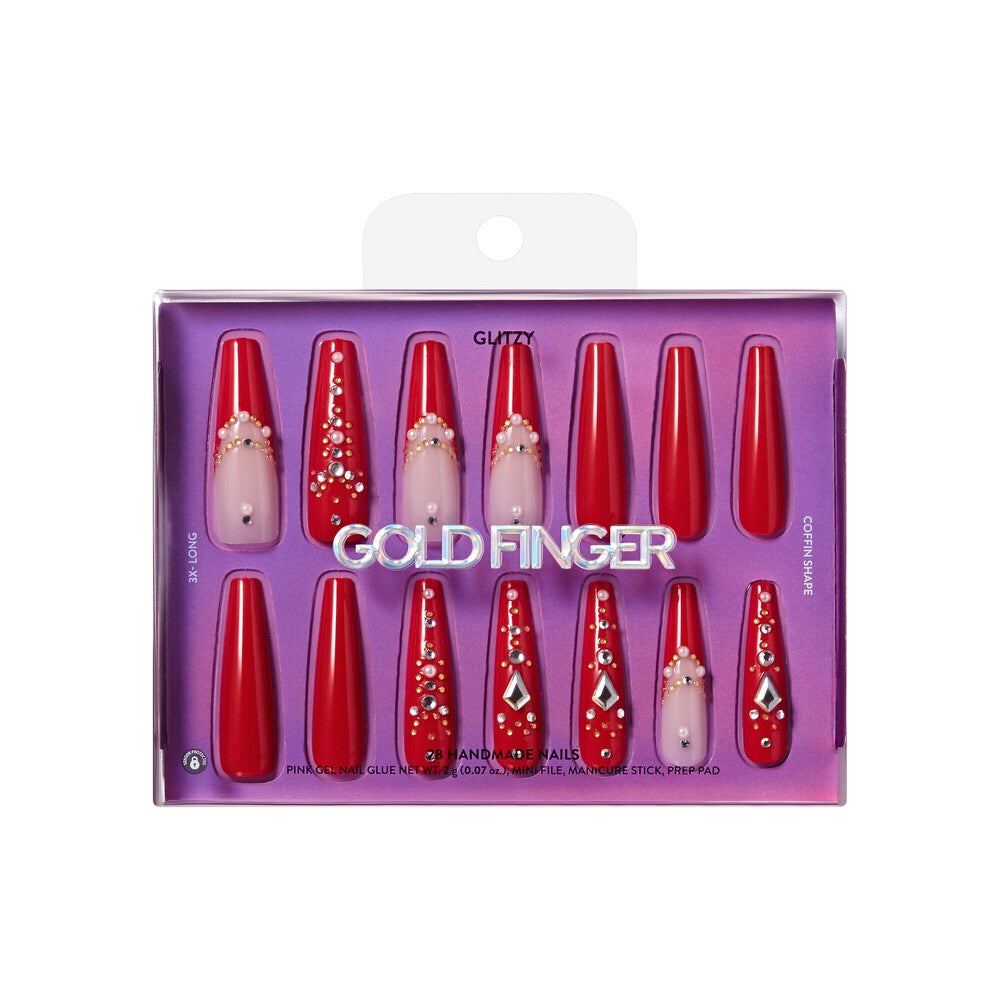 Gold Finger Handmade Nails - Dreamy