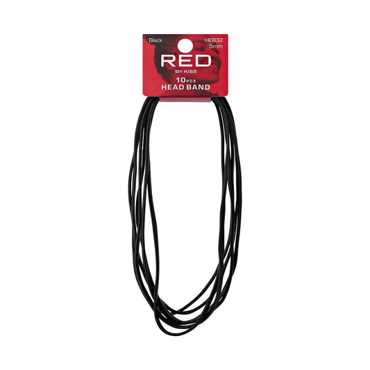 RED Headband 10 pcs 5mm Black