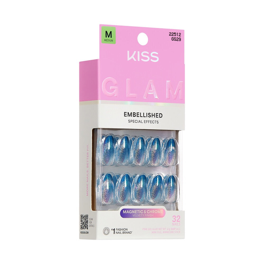KISS Glam NAILS- GLOW FOREVER