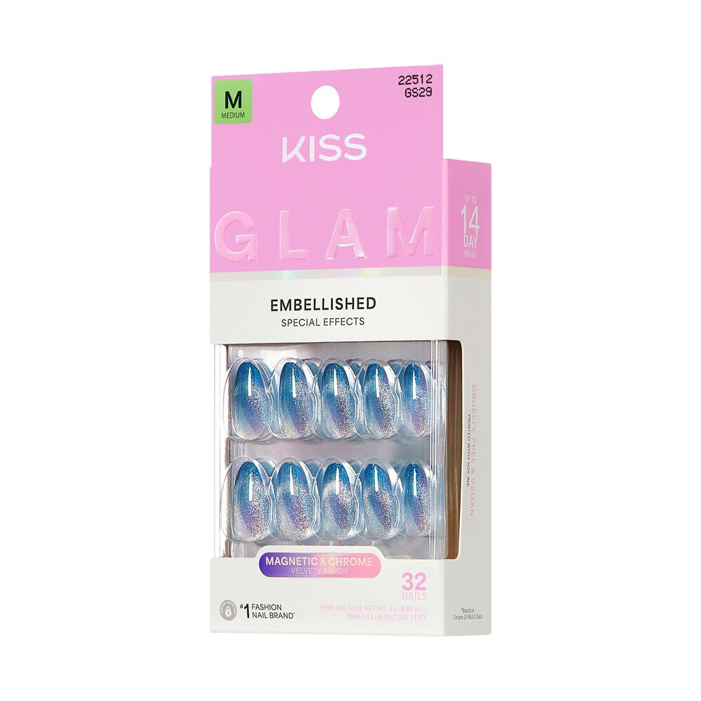 KISS Glam NAILS- GLOW FOREVER