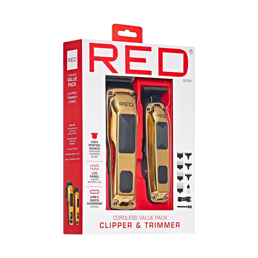 RED Clipper and Trimmer Combo Gold