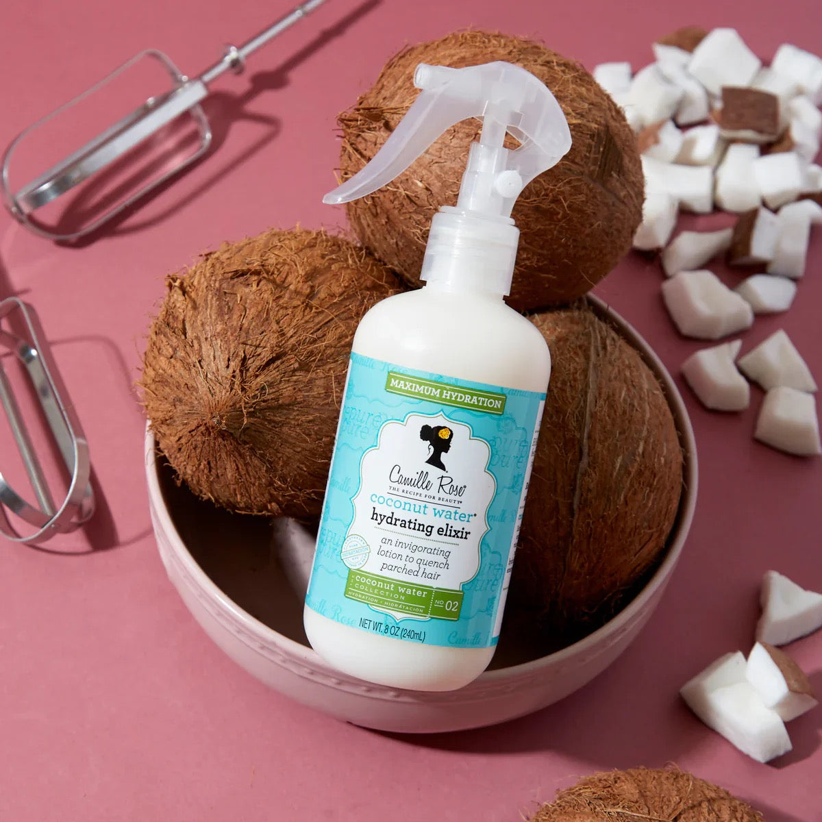 Camille Rose Coconut Water Elixir 8oz