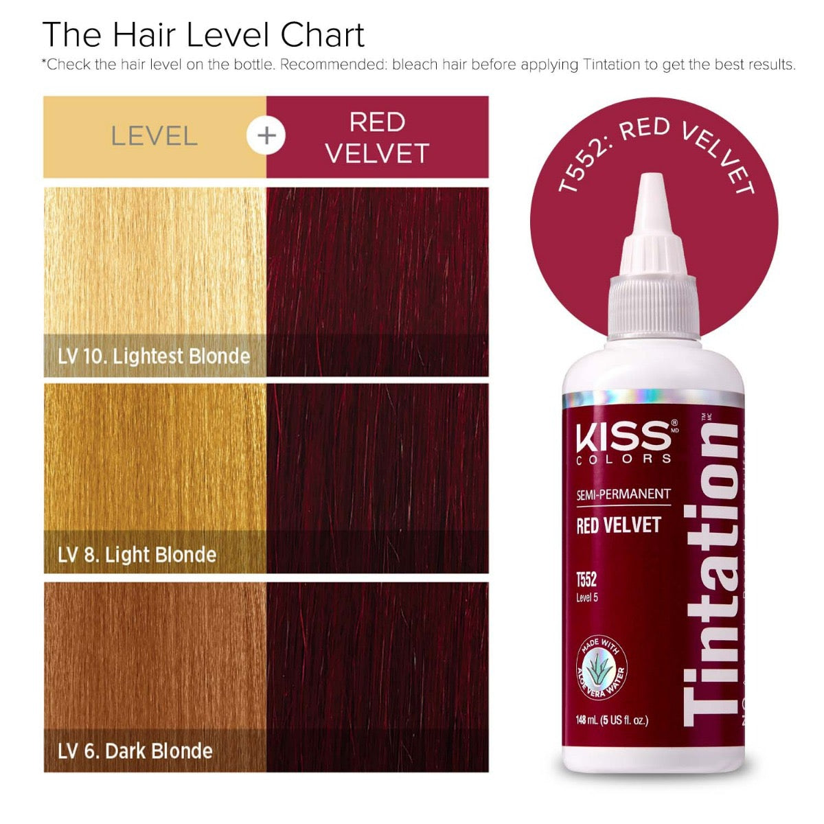 Tintation Semi-Permanent Hair Color - Red Velvet 5 oz