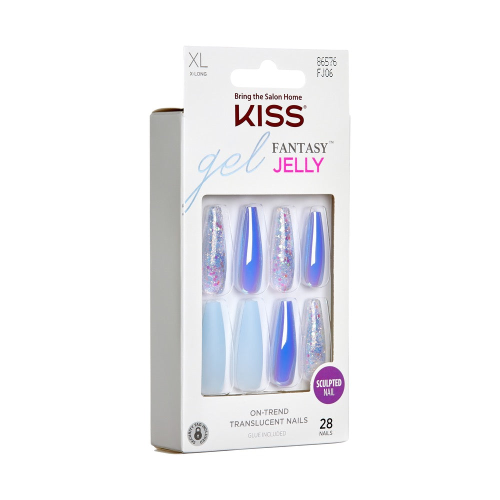 Kiss Gel Fantasy Jelly Nails - Cherry Jelly