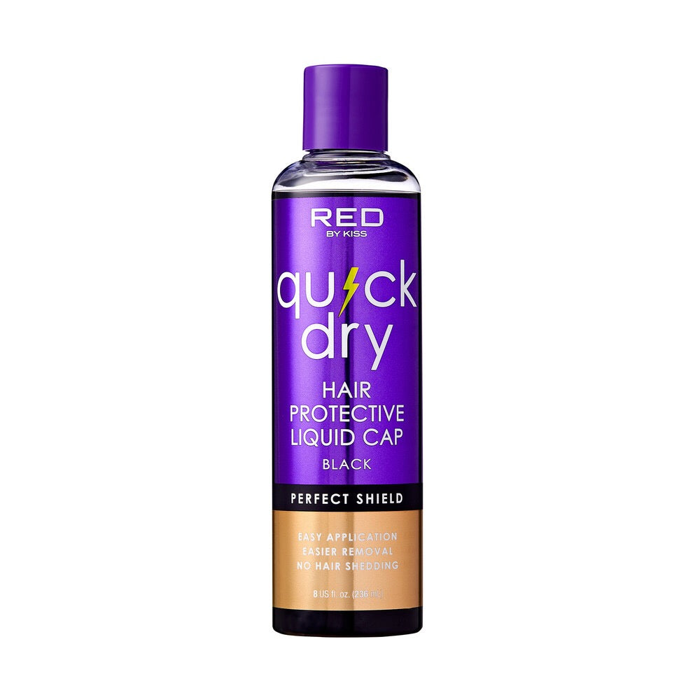 RED Quick Dry Hair Protective Liquid Cap - Black