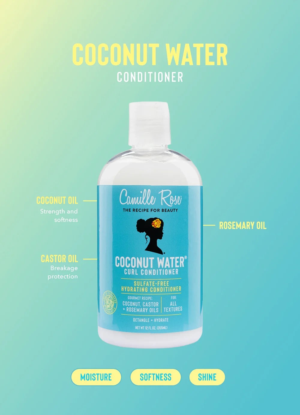 Camille Rose Coconut Water Curl Conditioner 12oz