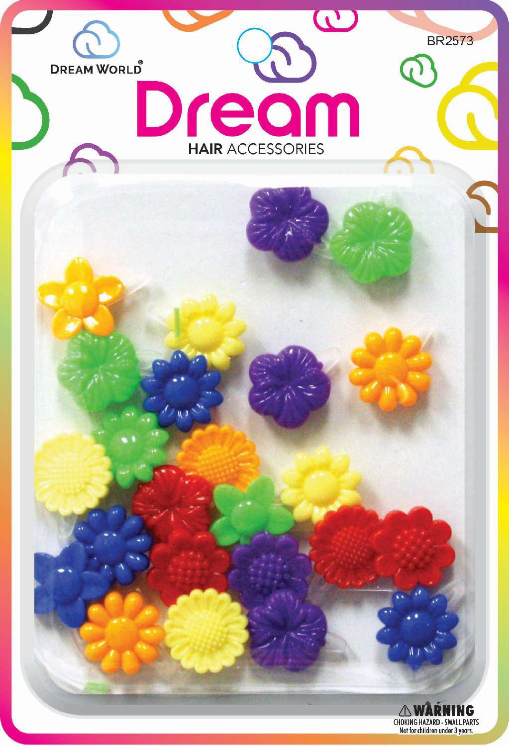 DREAM BARRETTES #72 SUNFLOWER MINI 20PC ASSORTED