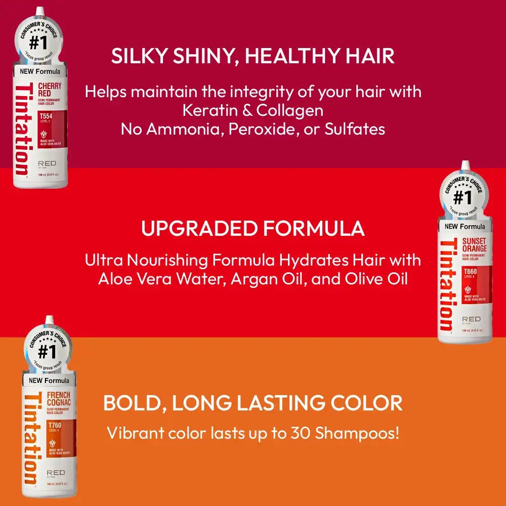 Tintation Semi-Permanent Hair Color - Sunset Orange 5 oz