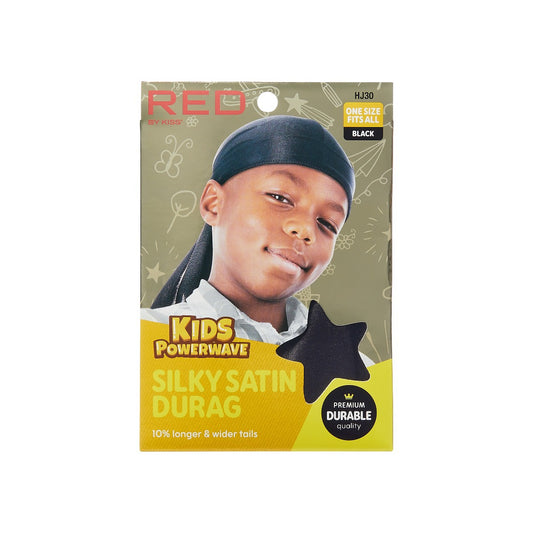 RED Kids Powerwave Silky Durag Black