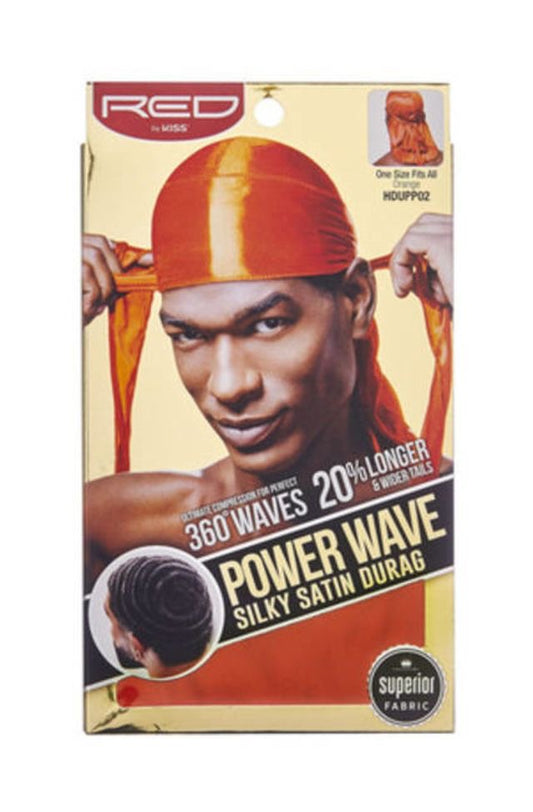 RED Power Wave Silky Durag Orange