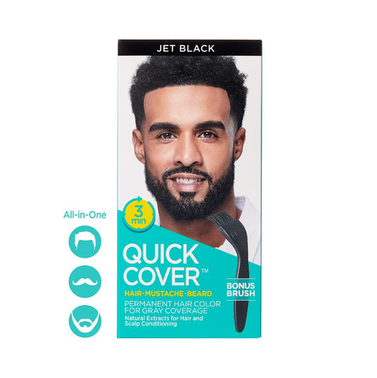 Kiss Colors Quick Cover For Men - Jet Black