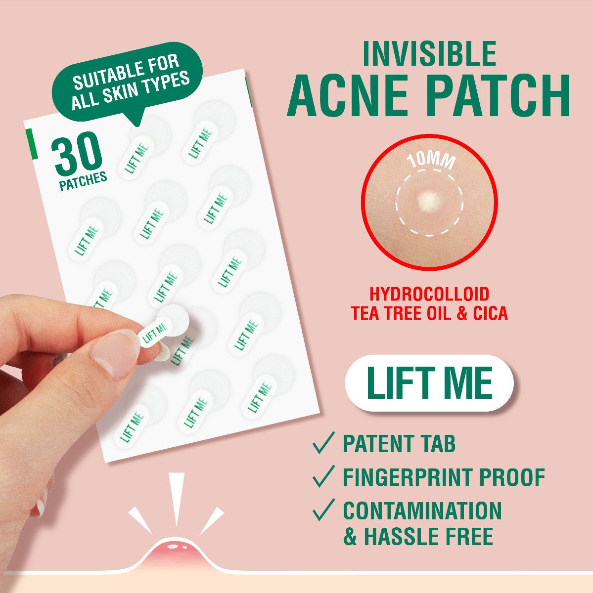KNP Tea Tree Invisible Acne Spot Patch