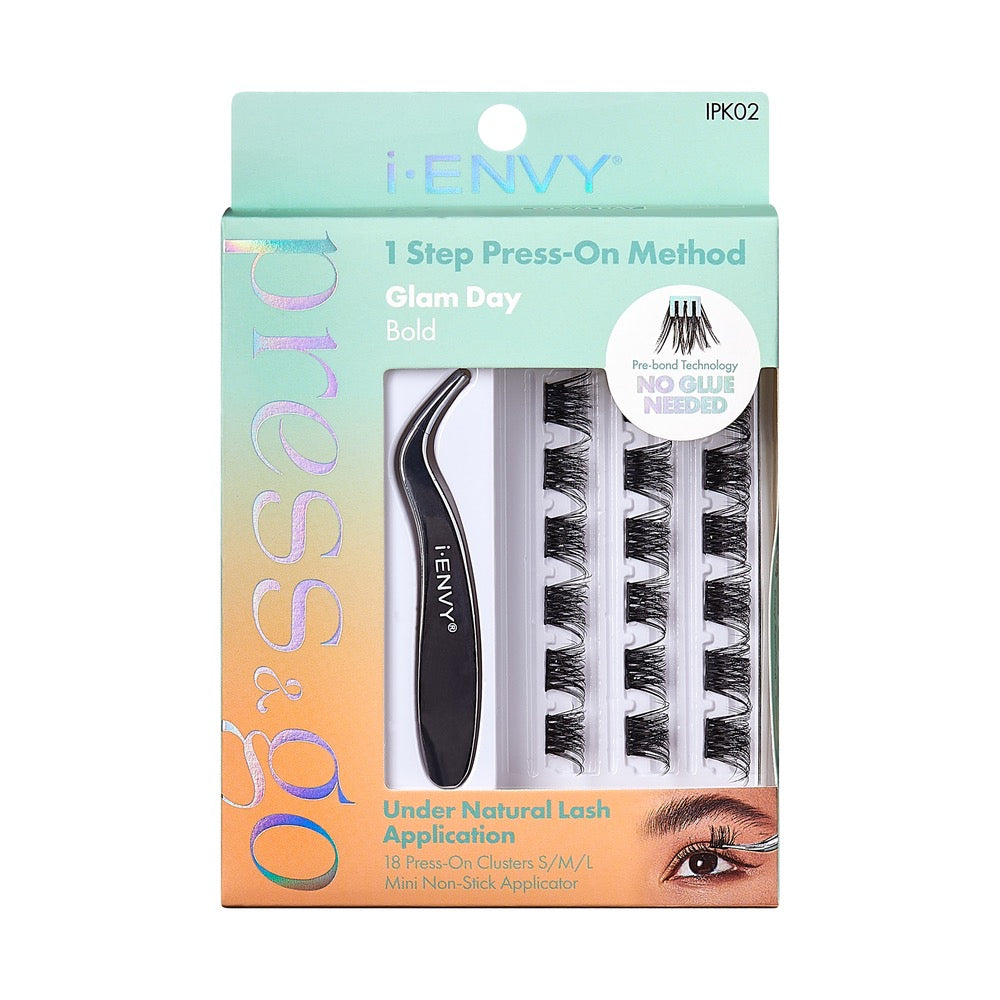 I Envy Press & Go Lash Clusters Kit - 02 Glam Day Bold