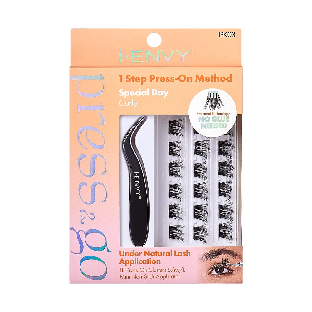 I Envy Press & Go Lash Clusters Kit - 03 Special Day Curly
