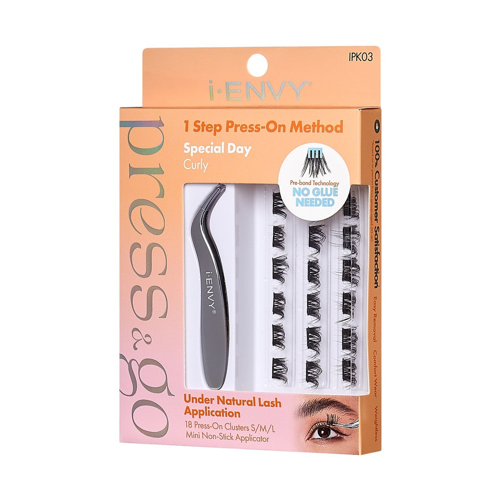 I Envy Press & Go Lash Clusters Kit - 03 Special Day Curly