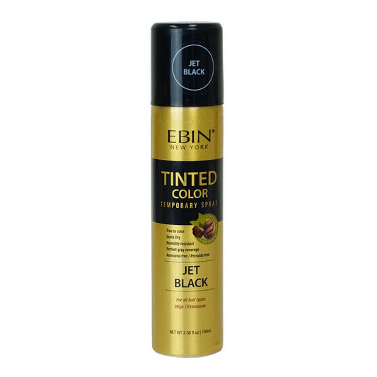 EBIN Tinted Color Temporary Spray Jet Black 3.38oz