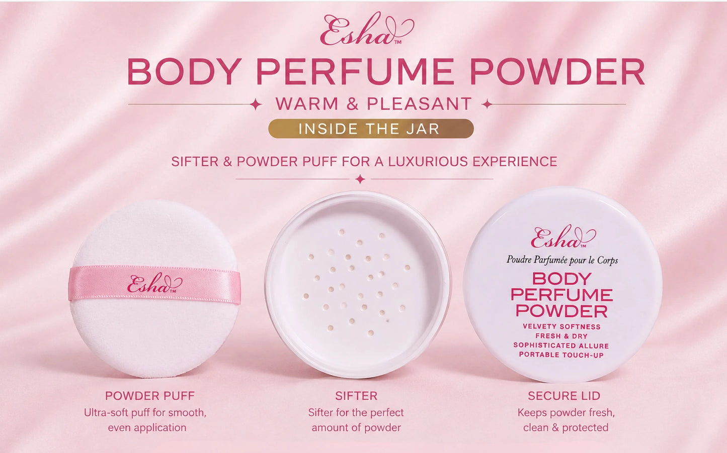 ESHA BODY PERFUME POWDER- LADY IN RED