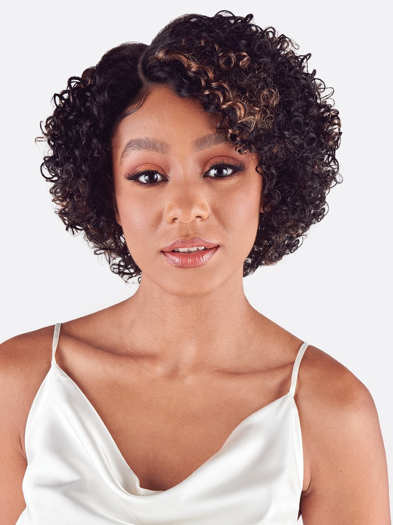 Maestro Wide Lace Part Cloud Coil 8" Human Hair Wig