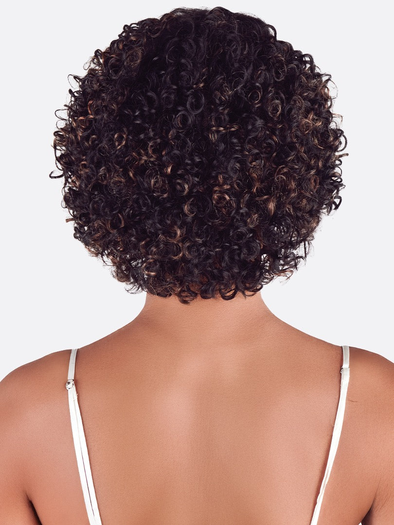 Maestro Wide Lace Part Cloud Coil 8" Human Hair Wig