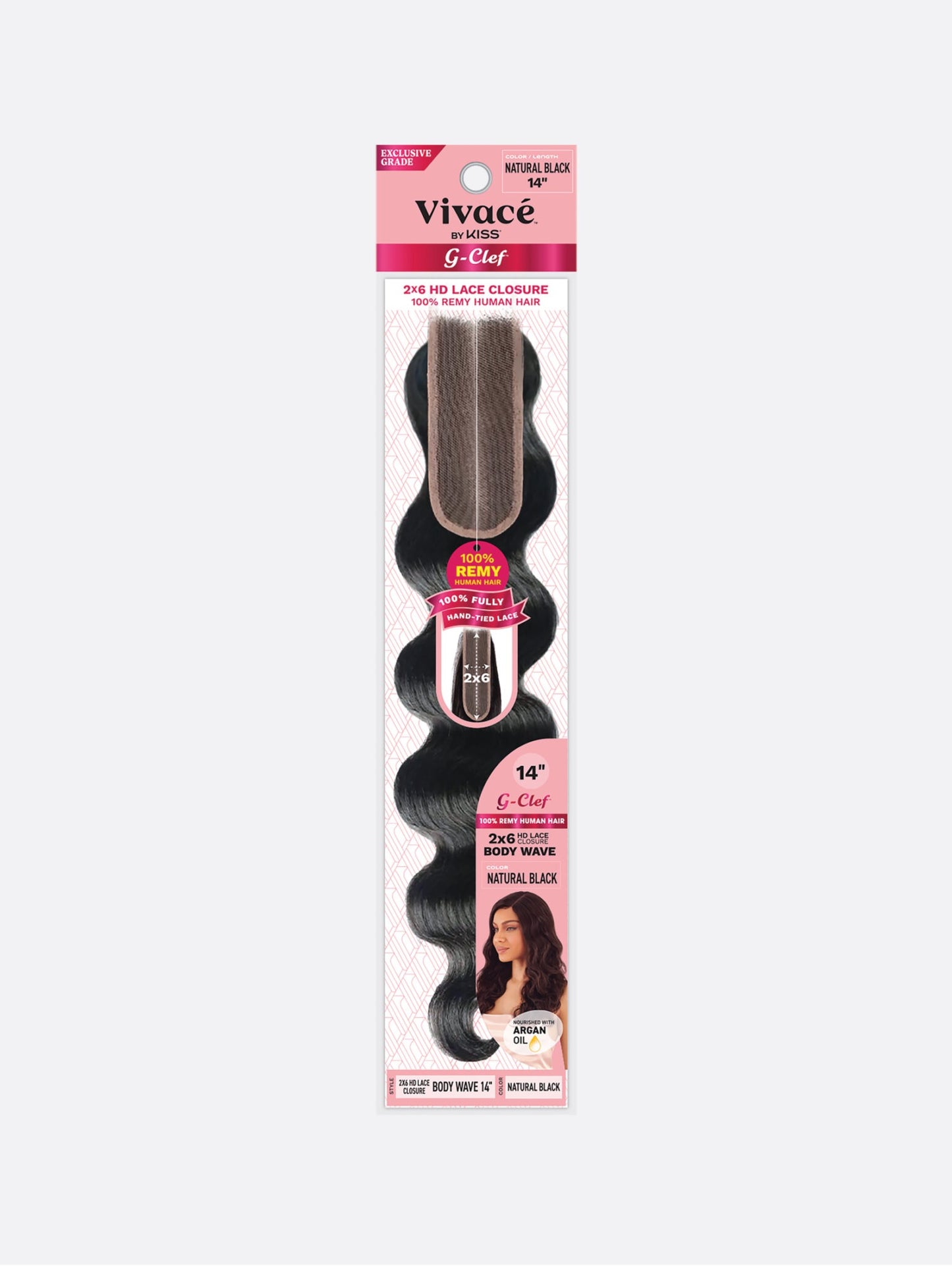 Vivace G Clef 2×6 Lace Closure Body Wave