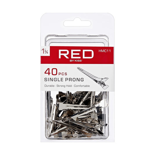 RED Single Prong Clips 40 pcs