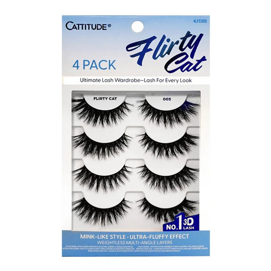 EBIN Cattitude Lash 4 Pairs Flirty Cat 005