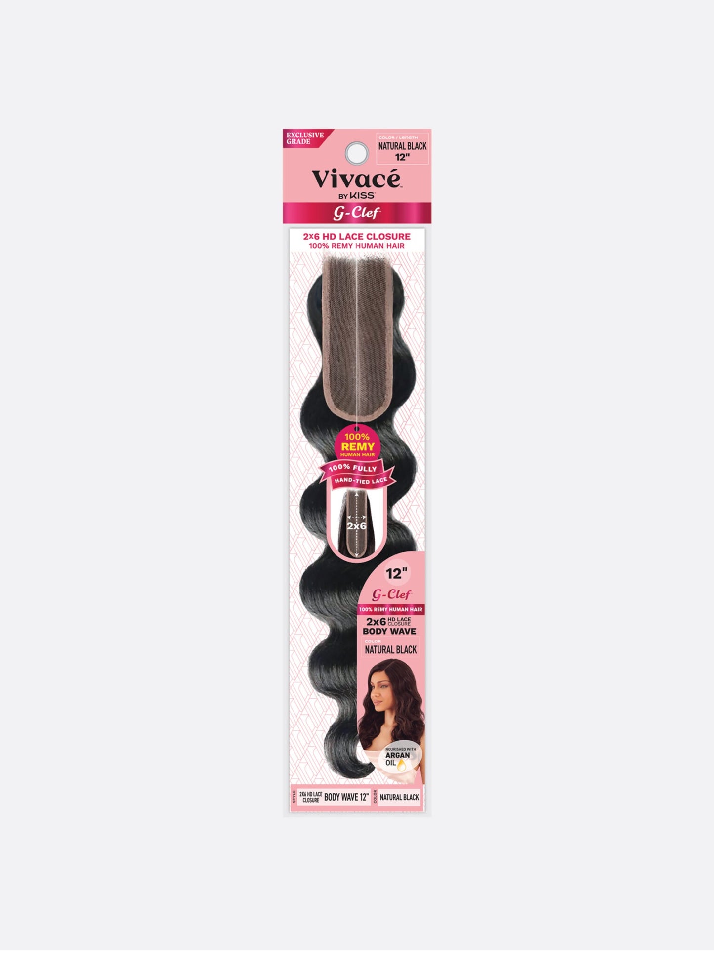 Vivace G Clef 2×6 Lace Closure Body Wave
