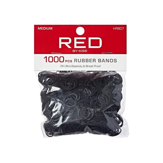 Red Rubber Bands Medium 1000 PCS Black