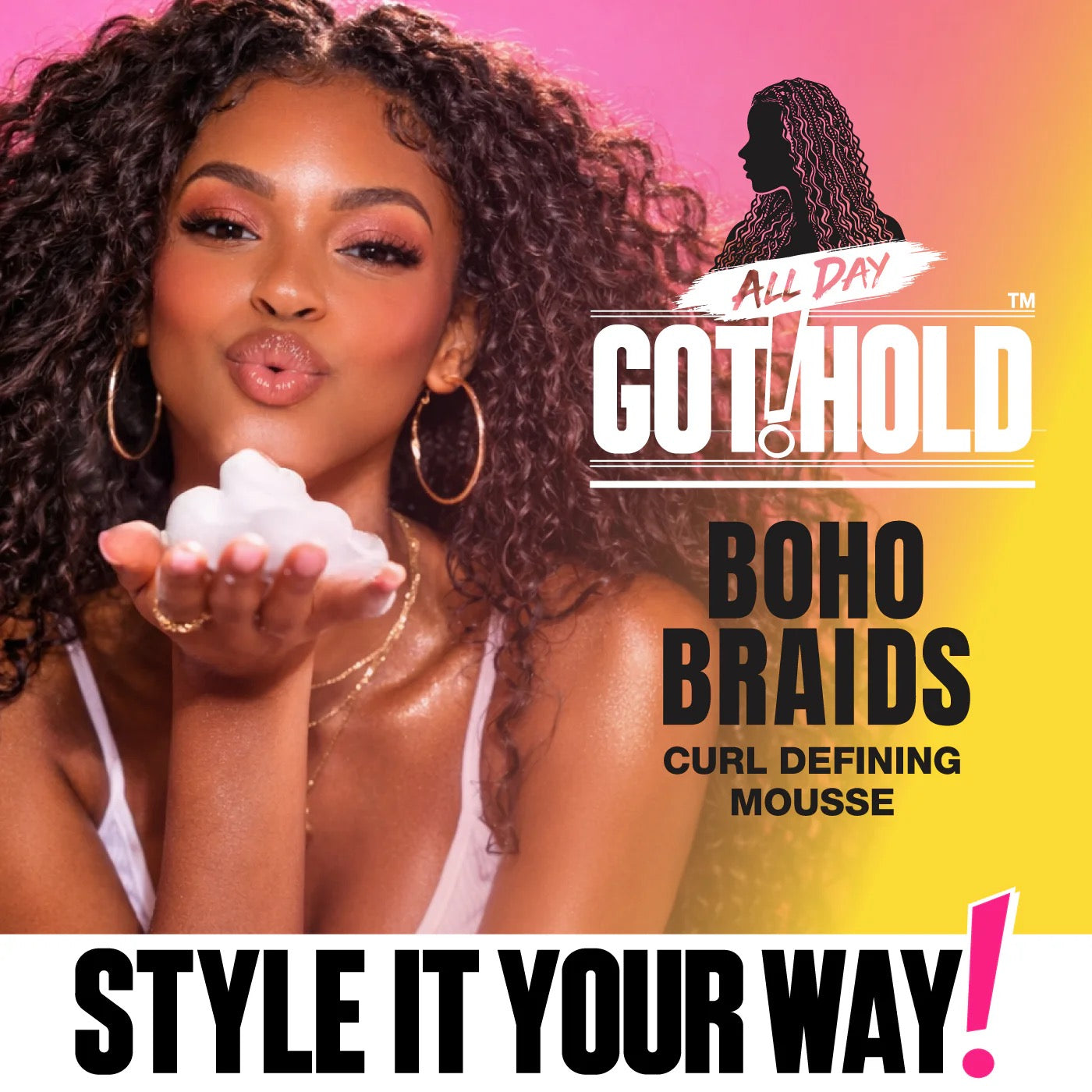 All Day Got Hold Boho Braids Curl Defining Mousse 8.5 oz