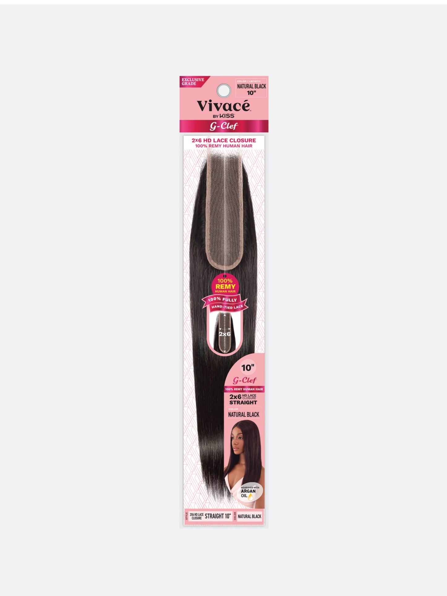 Vivace G Clef 2×6 Lace Closure Straight